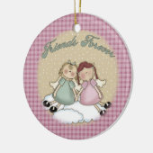 Friends Forever Angels kerstversiering Keramisch Ornament (Links)