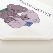 "FRIENDS FOREVER" beer sherpa soft deken. Sherpa Deken (3/4)