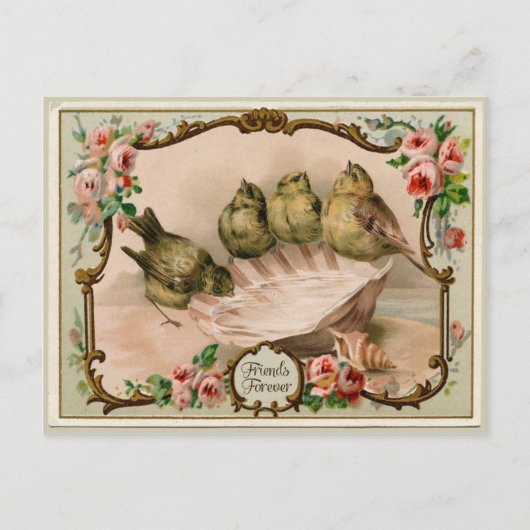 Friends Forever Bird  Reproduction Briefkaart (Voorkant)