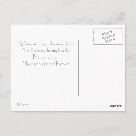 Friends Forever Briefkaart (Achterkant)