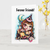Friends Forever Circus Dog Card Kaart (Gele Bloem)