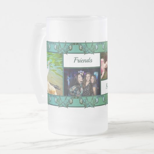 Friends Forever Crane op de rivier 0335 Matglas Bierpul (Voorkant links)