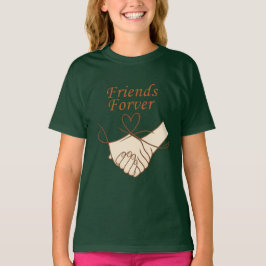 Friends Forever Cute Hand-in-Hand Girls’ T-Shirt