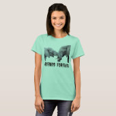 Friends Forever Elephants omhelzen / omarmen T-shirt (Voorkant volledig)