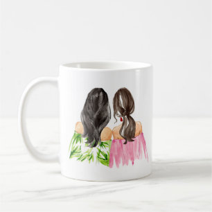 Friends Forever Gift Mok Black hair en Brunette
