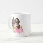 Friends Forever Gift Mok Brunettes (Voorkant links)