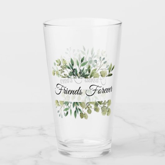 Friends Forever Glass Cup Glas (Voorkant)