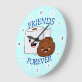 Friends Forever Happy Poo en TP Clock Grote Klok (Hoek)