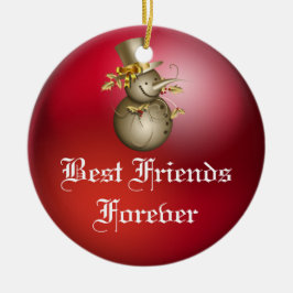Friends Forever Heart kerstversiering Keramisch Ornament