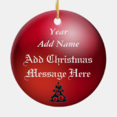 Friends Forever Heart kerstversiering Keramisch Ornament (Achterkant)