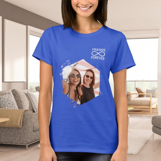 Friends forever infinity foto noemt koninklijk bla t-shirt