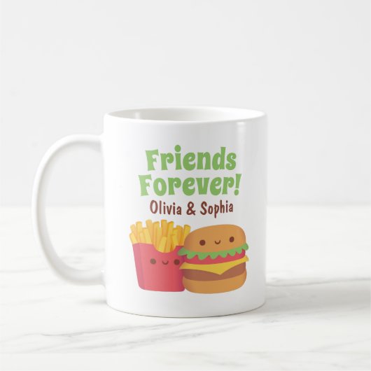 Friends Forever, Kawaii Fries en Burger Koffiemok (Links)