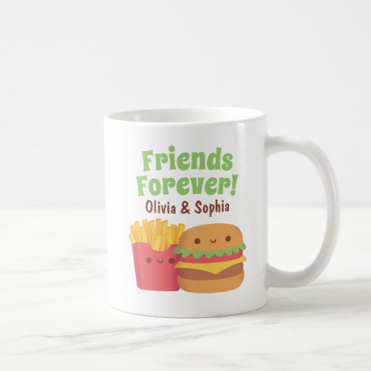 Friends Forever, Kawaii Fries en Burger Koffiemok (Rechts)