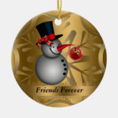 Friends Forever kerstversiering Keramisch Ornament (Voorkant)