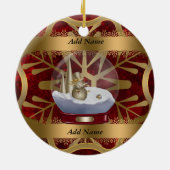 Friends Forever kerstversiering Keramisch Ornament (Achterkant)