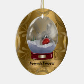 Friends Forever kerstversiering Keramisch Ornament (Rechts)