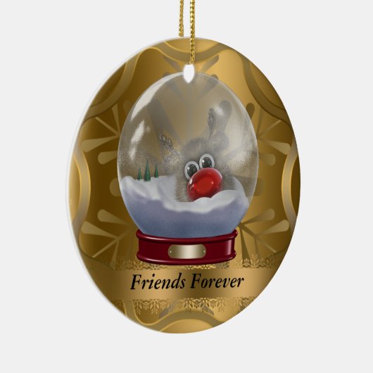 Friends Forever kerstversiering Keramisch Ornament (Rechts)