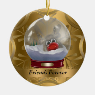 Friends Forever kerstversiering Keramisch Ornament