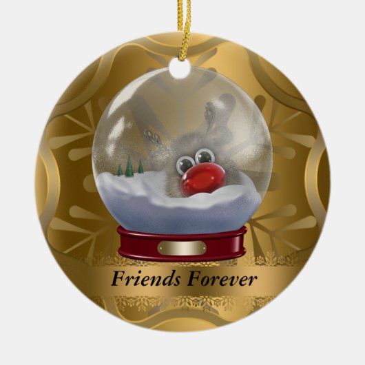 Friends Forever kerstversiering Keramisch Ornament (Voorkant)