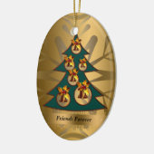Friends Forever kerstversiering Keramisch Ornament (Links)