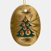 Friends Forever kerstversiering Keramisch Ornament (Achterkant)