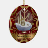 Friends Forever kerstversiering Keramisch Ornament (Rechts)