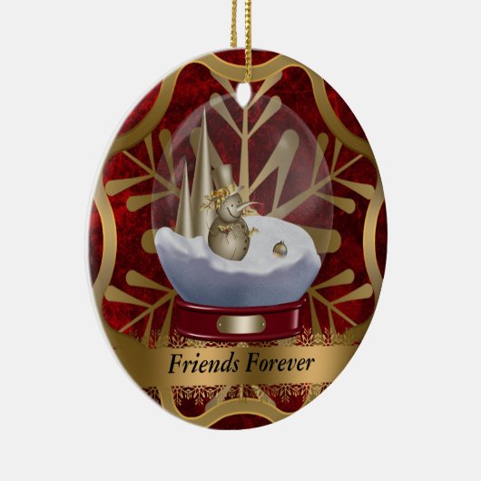 Friends Forever kerstversiering Keramisch Ornament (Rechts)