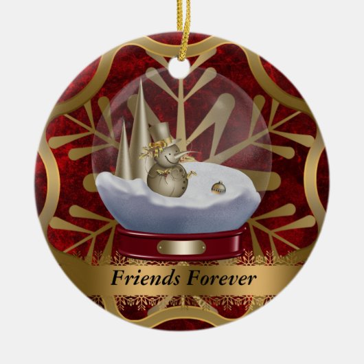 Friends Forever kerstversiering Keramisch Ornament (Voorkant)