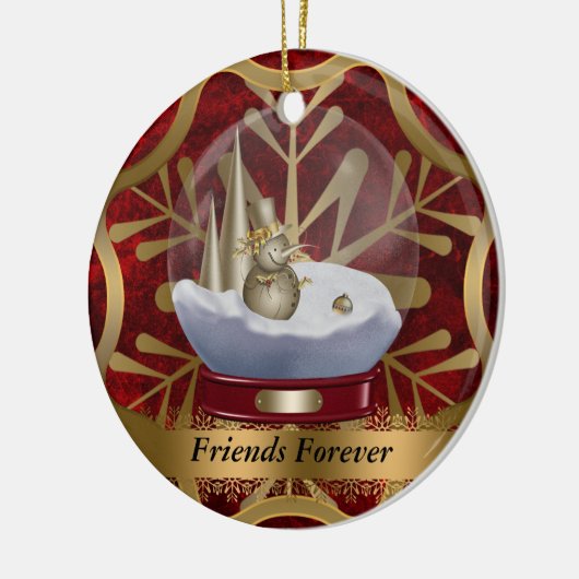 Friends Forever kerstversiering Keramisch Ornament (Links)