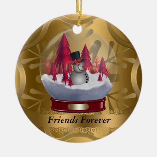 Friends Forever kerstversiering Keramisch Ornament (Voorkant)