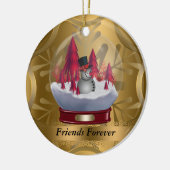 Friends Forever kerstversiering Keramisch Ornament (Links)