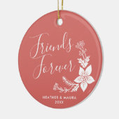 Friends Forever Persoonlijk BFF Besties Keepslag Keramisch Ornament (Links)