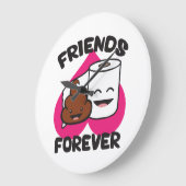 Friends Forever - Poop and Toilet Paper Roll Grote Klok (Hoek)