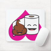 Friends Forever - Poop and Toilet Paper Roll Muismat (Met muis)