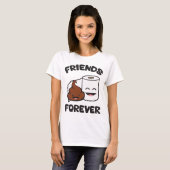Friends Forever - Poop and Toilet Paper Roll T-shirt (Voorkant volledig)