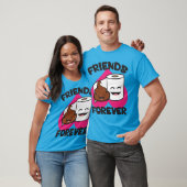 Friends Forever - Poop and Toilet Paper Roll T-shirt (Unisex)