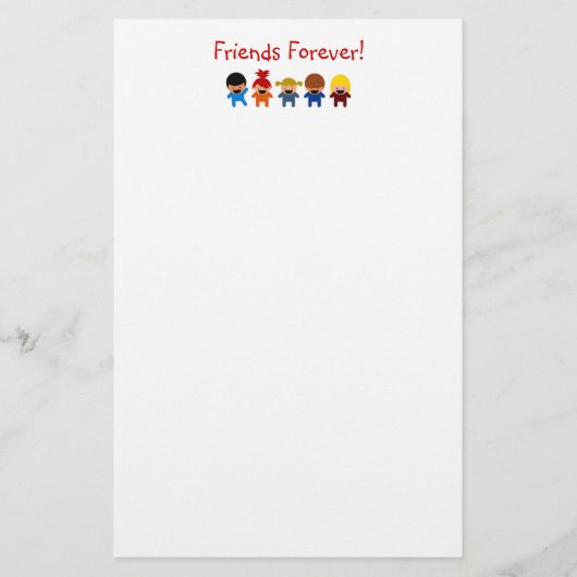 Friends Forever Stationery Briefpapier (Voorkant)