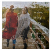 FRIENDS FOREVER TILE TEGELTJE (Voorkant)