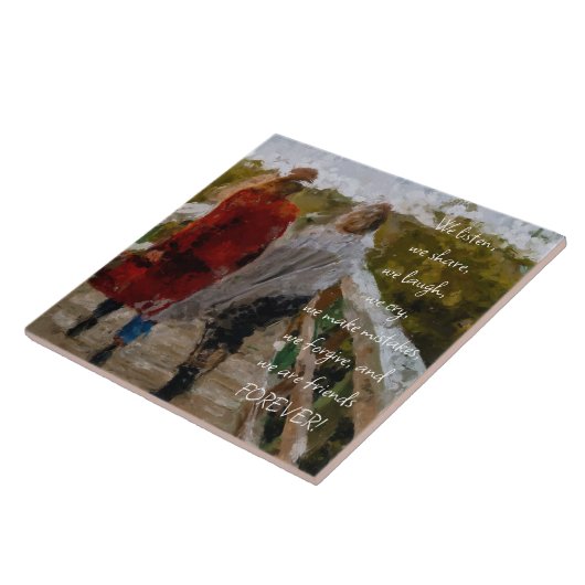 FRIENDS FOREVER TILE TEGELTJE (Zijkant)