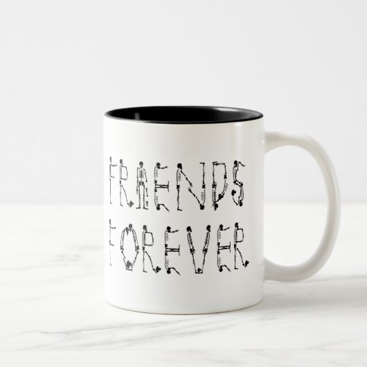 Friends Forever Tweekleurige Koffiemok (Rechts)