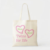 Friends Forever Twins for Life Canvas tas (Voorkant)