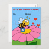 Friends Forever Valentijn Exchange Feestdagenkaart (Voorkant / Achterkant)