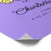 FRIENDS™ Fotolijstje | Gegevens over geboorte nieu Poster (Hoek)