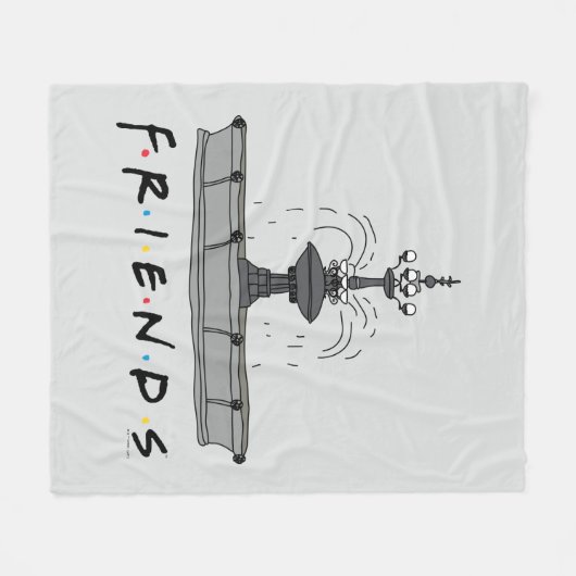 FRIENDS™ Fountain Fleece Deken (Voorkant (Horizontaal))