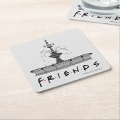 FRIENDS™ Fountain Kartonnen Onderzetters (Schuin)