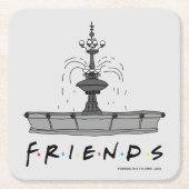 FRIENDS™ Fountain Kartonnen Onderzetters (Voorkant)