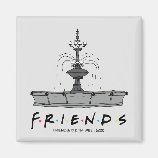 FRIENDS™ Fountain Magneet (Voorkant)