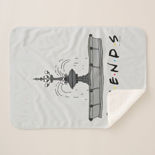 FRIENDS™ Fountain Sherpa Deken (Voorkant (horizontaal))
