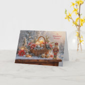 Friends Friend Happy Holidays Christmas Nutcracker Kaart (Gele Bloem)