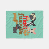 Friends Furever Dogs Puppies Fleece Deken (Voorkant (Horizontaal))